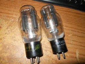 pair of 83 rectifier tube hytron syl  tested