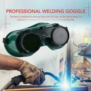 Welding Cutting Welders Safety Goggles Glasses Flip Dark Lenses Green H3V7 J3R7