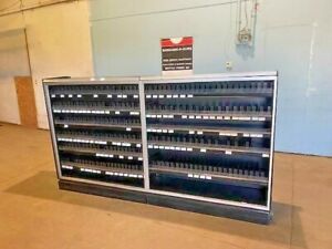 *LOZIER&#034; COMMERCIAL 98&#034; W CIGARETTE DISPLAY MERCHANDISER &amp; 11 SHELVES, 200PUSHER