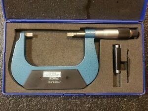 FOWLER 2-3&#034; BLADE MICROMETER 0.0001&#034; 52-246-003