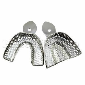 Dental Impression Trays Stainless Steel Non-Perforated / Perforated