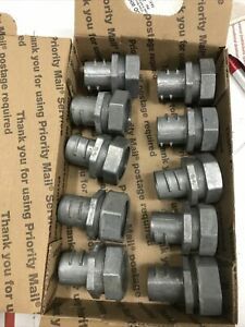 Lot of (10). 1” FLEX to EMT Connector