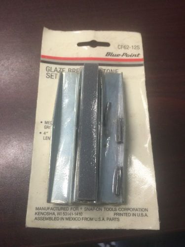 NEW BLUE-POINT GLAZE BREAKER STONE SET CF62-12S CF6212S MEDIUM GRIT 4&#034; LENGTH