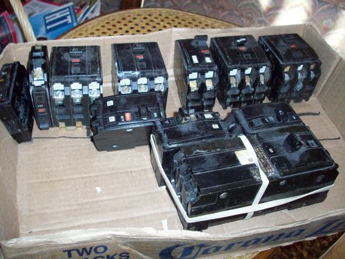 Eleven square d breakers for sale