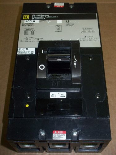 Square d lap 3 pole 400 amp 600v lap36400mb circuit breaker gray label for sale