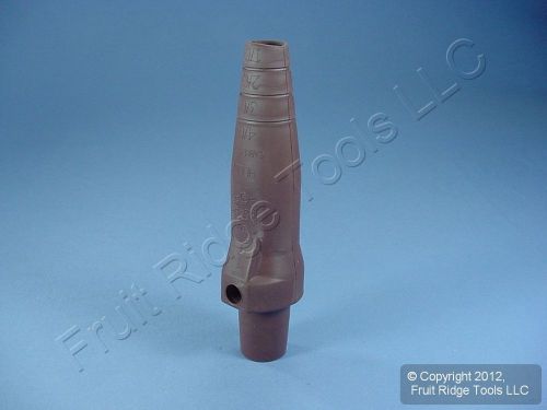 New Leviton Brown Cam-Type Plug Insulator Sleeve Female ECT 16 Series 16SDF-14H