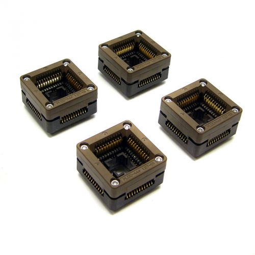 4 new plastronics plcc-44-1.27-01 burn-in/test sockets for sale