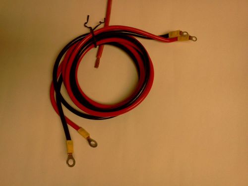 2 (two) 48 inches 10 gage awg fine strand wire with closed terminal ends - new for sale