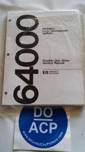 HEWLETT PACKARD 64000 LOGIC DEVELOPEMENT SYSTEM FLEXIBLE DISC DRIVE MANUAL R3S33