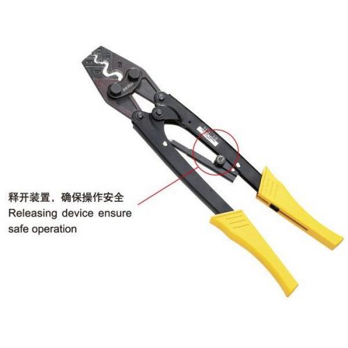 RATCHET CRIMPING PLIER Energy saving for non-insulated cable links AWG10-2
