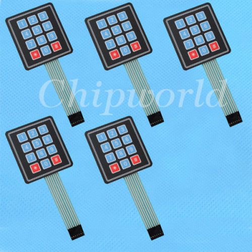 5pcs 4 x3 Matrix Array 12 Key Membrane Switch Keypad Keyboard New