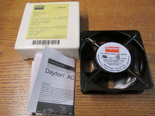 NEW NOS Dayton 4WT46 AC Axial Fan 115 Volts 115CFN Sleeve Bearing