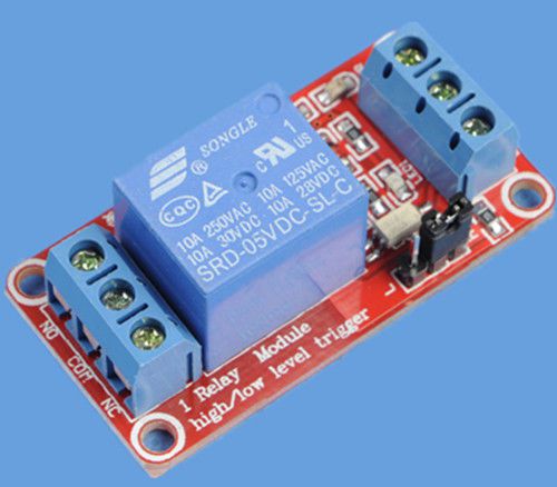 5V 1-Channel Relay Module H/L Level Triger with Optocoupler AC 250V DC 30V