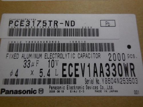 2000 PCS PANASONIC ECEV1AA330WR