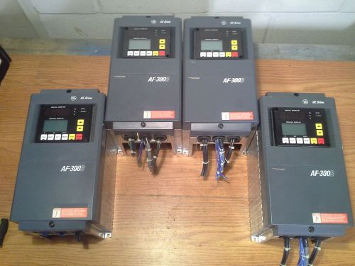 GE AF 300B DRIVE 6VAF343001B A2 1HP OUTPUT 460V 2.5AMPS 3 PH LOT OF 4