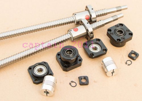 2 new anti backlash ballscrews rm2005-400/600mm+2 fk/ff15+2 couplers(a) for sale