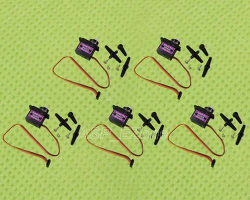 5pcs MG90S Metal Geared Micro Tower Pro Servo For Plane Helicopter Boat Car