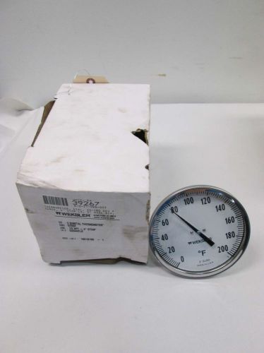 NEW WEKSLER 5A0444FJX BIMETAL THERMOMETER 0-200F 5 IN 1/2 IN NPT GAUGE D404385