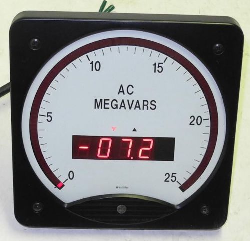 Weschler BarGraph Megavars Meter BG261 Part #5135573-1