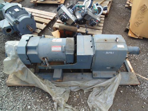 GE Kinamatic 7.5 HP 1150/2000 RPM &amp; Paterson Gear Motor 38.98:1 Ratio, AGMA 3