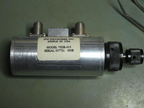 JFW  DC - 1.0 GHz Dual Rotary Attenuator  0-11 dB, 1dB, 0.1dB steps, 75DR-015