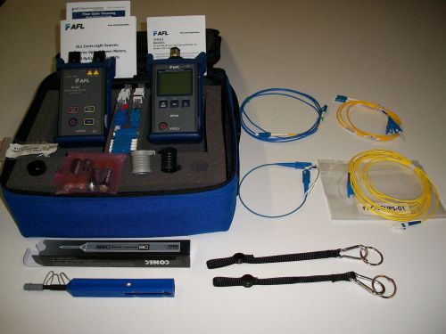 AFL NOYES FIBER SMLP 4-4 SC-LC SM/MM FIBER OPTIC TEST KIT WITH LOTS OF  EXTRA