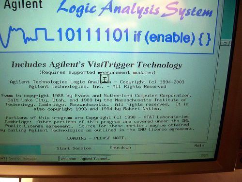 AGILENT 16702B LOGIC ANALIZER TESTED GOOD MAIN FRAME