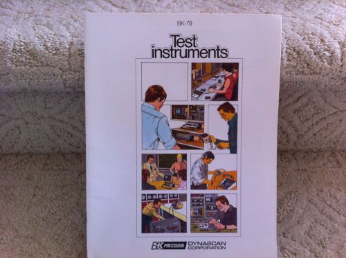 BK-79 Test Instruments B &amp; K Precision Dynascan Catalog 1978