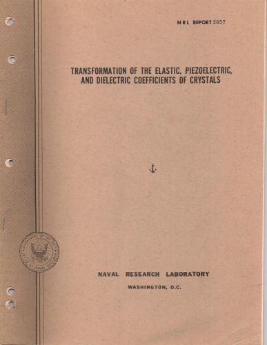 Transformation of the Elastic Piezoelectric &amp; Dielectric Coefficients of Crystal