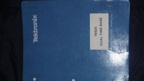 tektronix 7B92A dual time base inst. manual