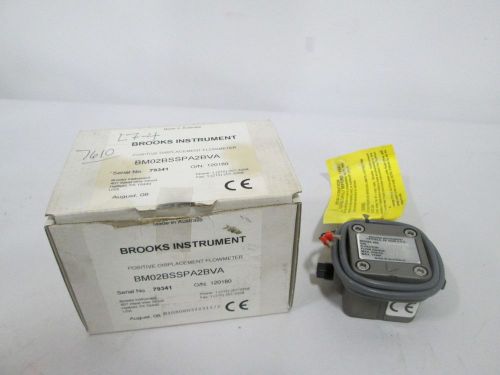 NEW BROOKS BM02BSSPA2BVA POSITIVE DISPLACEMENT 6-132GPH FLOWMETER D278833