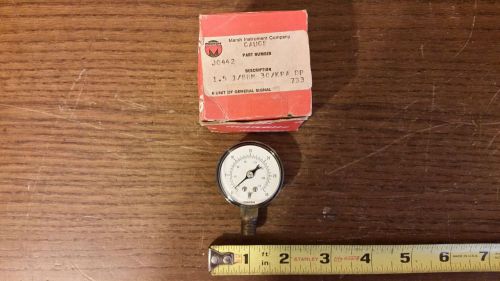 Marsh Gauge 30 KPA, 210 Meter DP 733 Marsh J0442 Marsh Pressure Gauge 1 1/2&#034; PSI