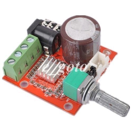 Mini Hi-Fi PAM8610 Audio Stereo Amplifier board/2X10W Dual Channel D Class 12V