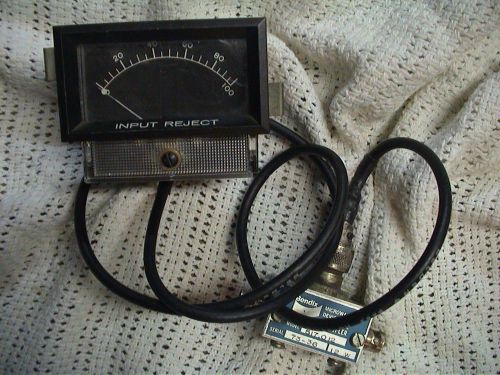 Reflectometer detector and display meter 12 Watt range Bendix / RCA RF