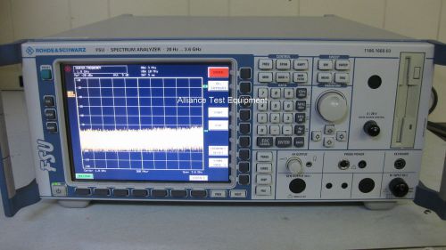 FSU3, Rohde &amp; Schwarz, Spectrum Analyzer w/ Win XP, Calibrated,  6 MO WARRANTY!