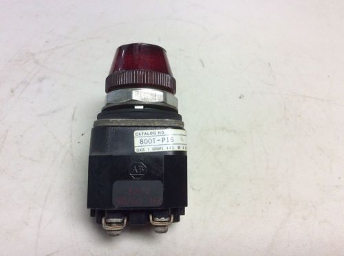 Allen Bradley 800T-P16 Red Illuminated Button 800TP16 800T