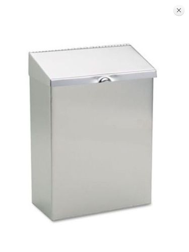 Hospeco Stainless Steel Sanitary Napkin Receptacle ND-1E ND1E