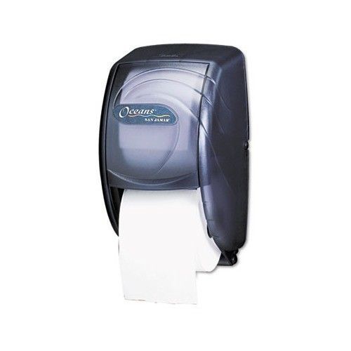 San Jamar Oceans Duett Standard Toilet Tissue Dispenser Fit 2 Roll #SJMR3590TBK