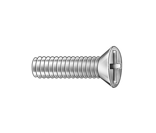 M4 4MM x 20mm Metric Phillips Flat Head Machine Screw Stainless Steel, Pk 20