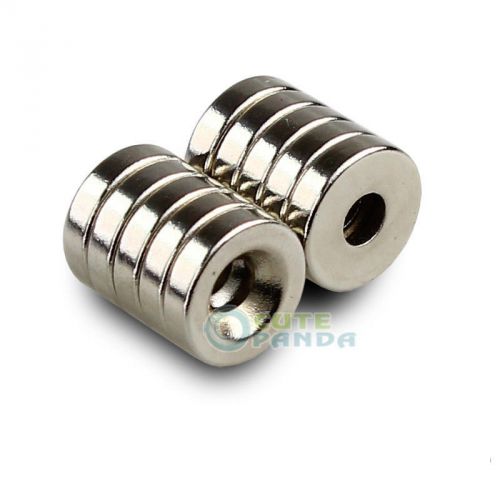 20pcs Round 12mm x 3mm  Hole 4mm Magnets Dsic Rare Earth Neodymium N38