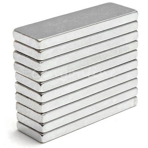 10Pcs N52 Strong Neodymium NdFeB Fridge Magnets Rare Earth Home Memo 25x8x2mm