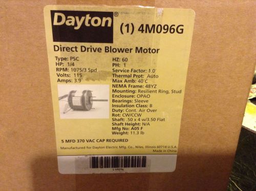 New dayton direct drive blower motor, new inbox (1) 4m096g. for sale