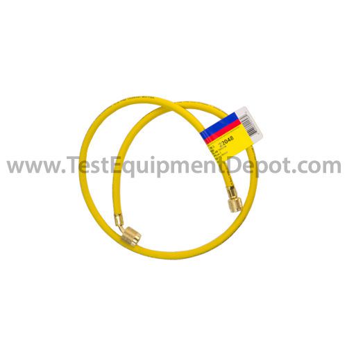 Yellow Jacket 22048 48&#034;, Yellow, Plus II 1/4&#034; Hose w/ Sealright Fitting