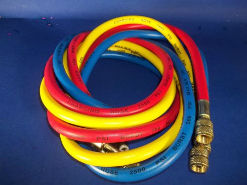 A/C CHARGING HOSES SET 60&#034; FOR REFRIGERANT R12, R22,502