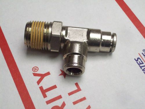 Norgren 124680648, 3/8&#034; OD TUBE, 1/2&#034; NPT THREAD. PNEUFIT, PUSH FITTING, MALE T