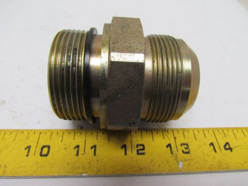 1-1/2 Jic x 1-1/2 ORB Male #24 thread Straight Steel Hydraulic Fitting