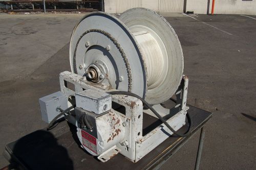 Hannay Electric Industrial Storage Cable Wire Reel Rack Dispenser Rope Speed Adj