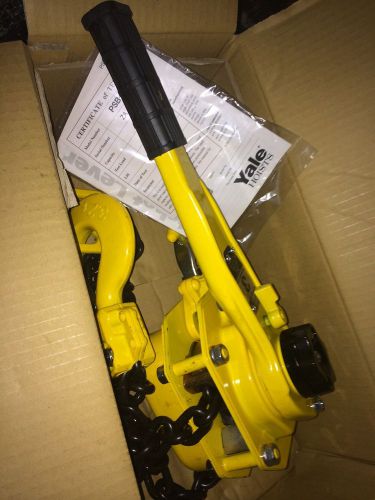 Yale Lever Hoist, 3 Ton, 5 Ft Lift