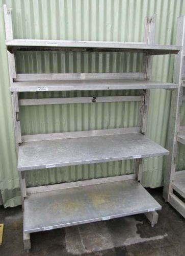 4 TIER SHELF ADJUSTABLE GALVANISED STORAGE RACK SYSTEM (R,3-00).