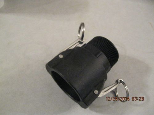 275 - 330 gallon ibc tote tank drain adapter adaptor 2&#034; cam lock x 2&#034; npt for sale